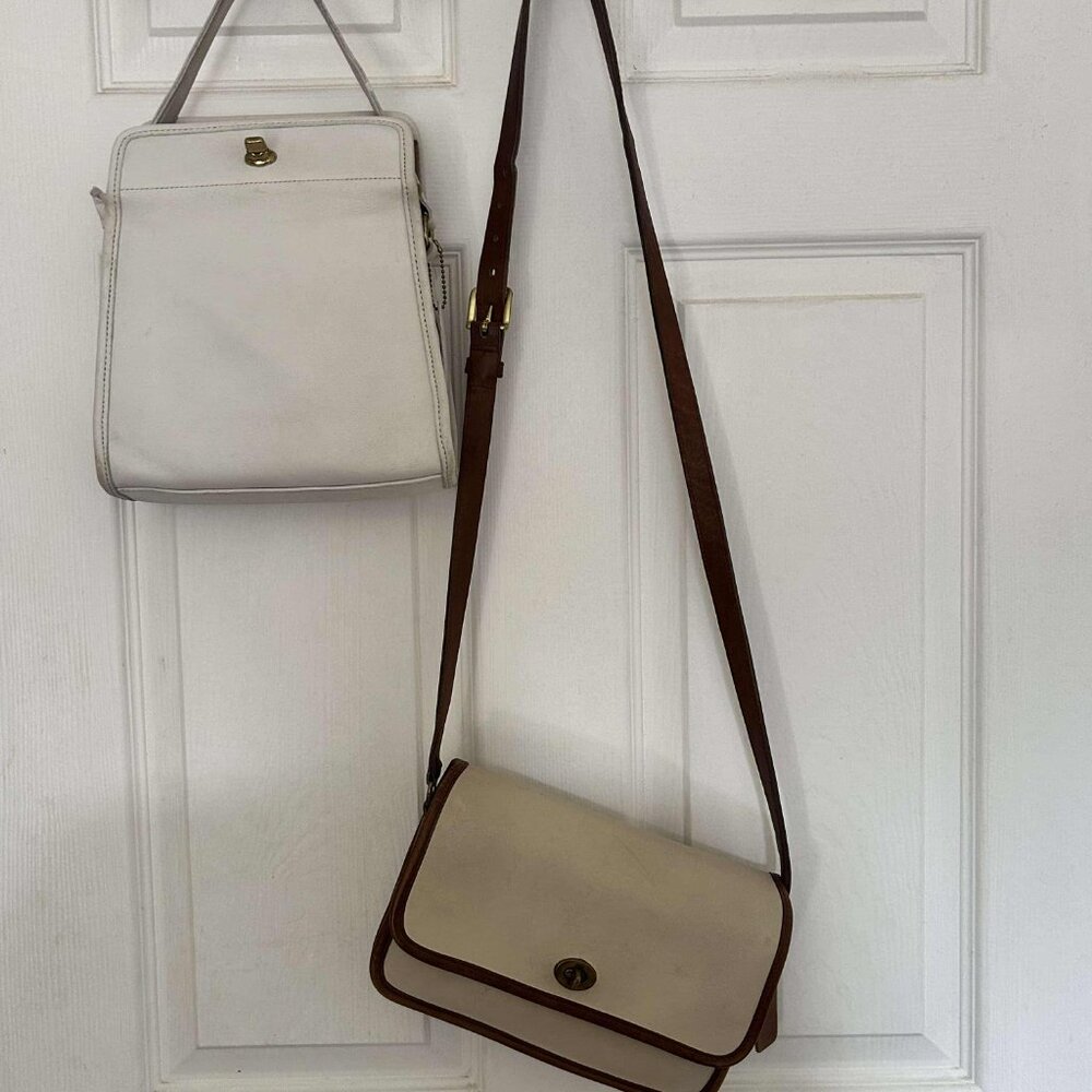 four bag vintage coach lot (spectator, geometric, ocean, berkeley suede)